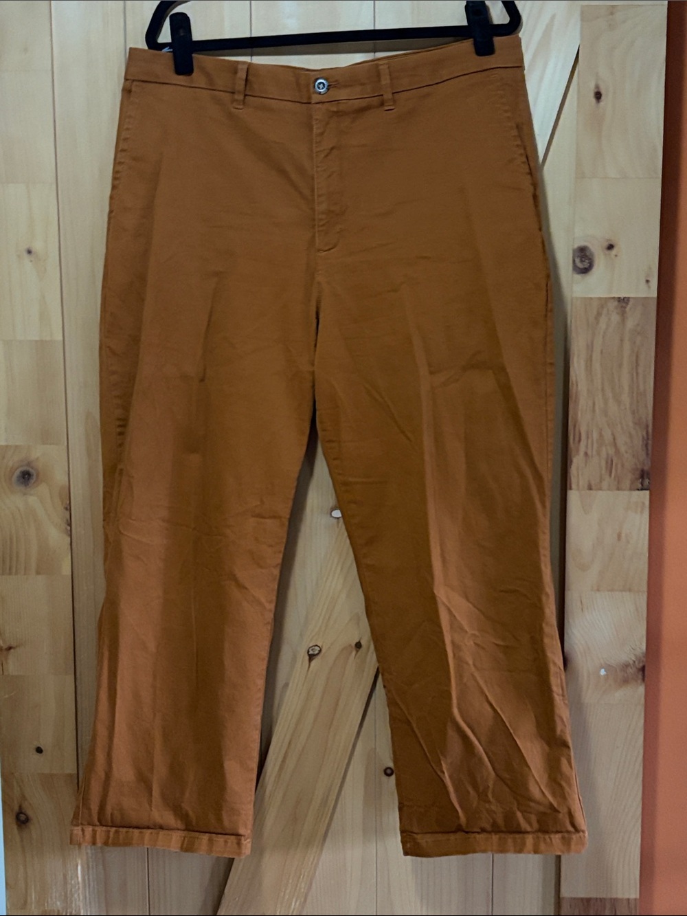 Dockers Women's High Waisted Straight Ankle Chinos in Rust